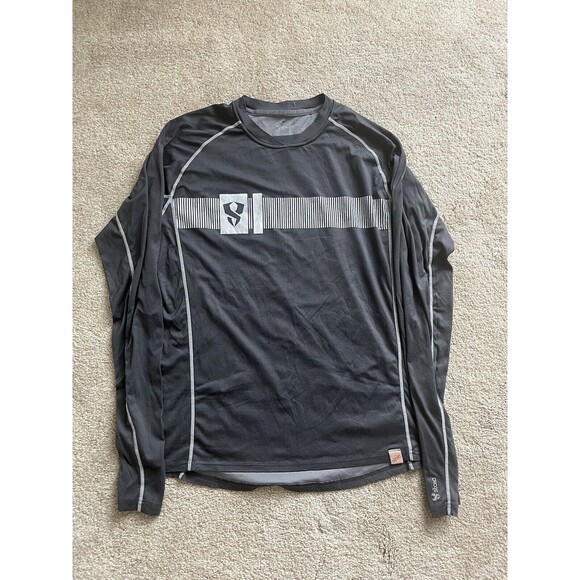 Stoic Other - Stoic T Shirt Mens Medium Black Long Sleeve Base layer Logo Outdoors Sports